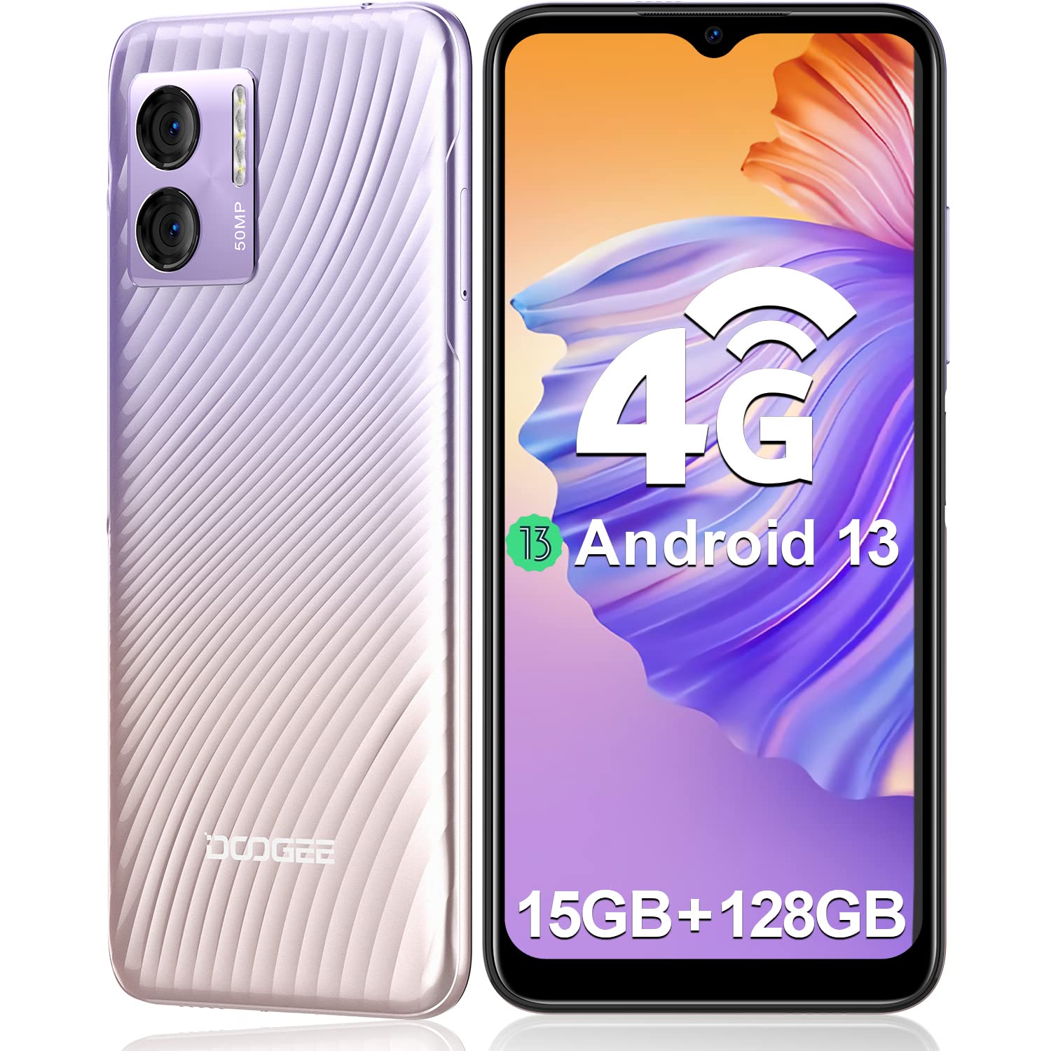 Amazon.com: DOOGEE N50 2023 Unlocked Cell Phone, 15GB+128GB